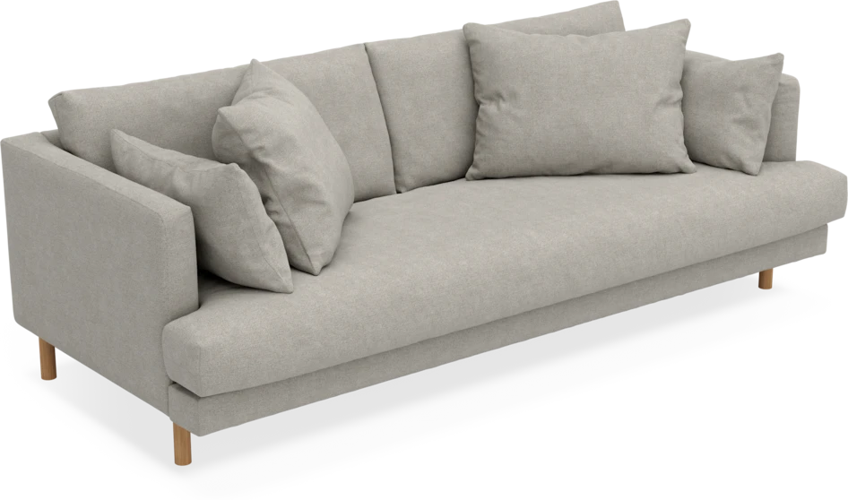 Harper - 3-sits soffa, hel dyna - Beige