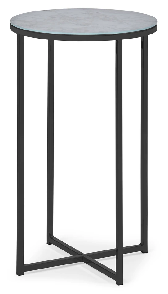 Sabina - Sidobord, Ø 43, H 70 cm - Svart