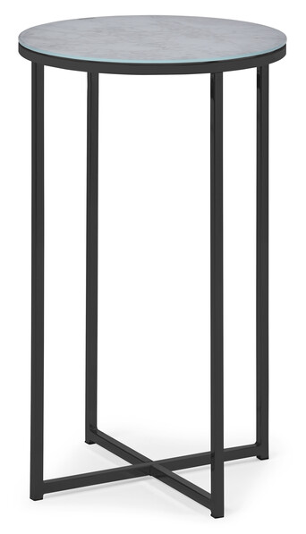Sabina - Sidobord, Ø 43, H 70 cm - Svart