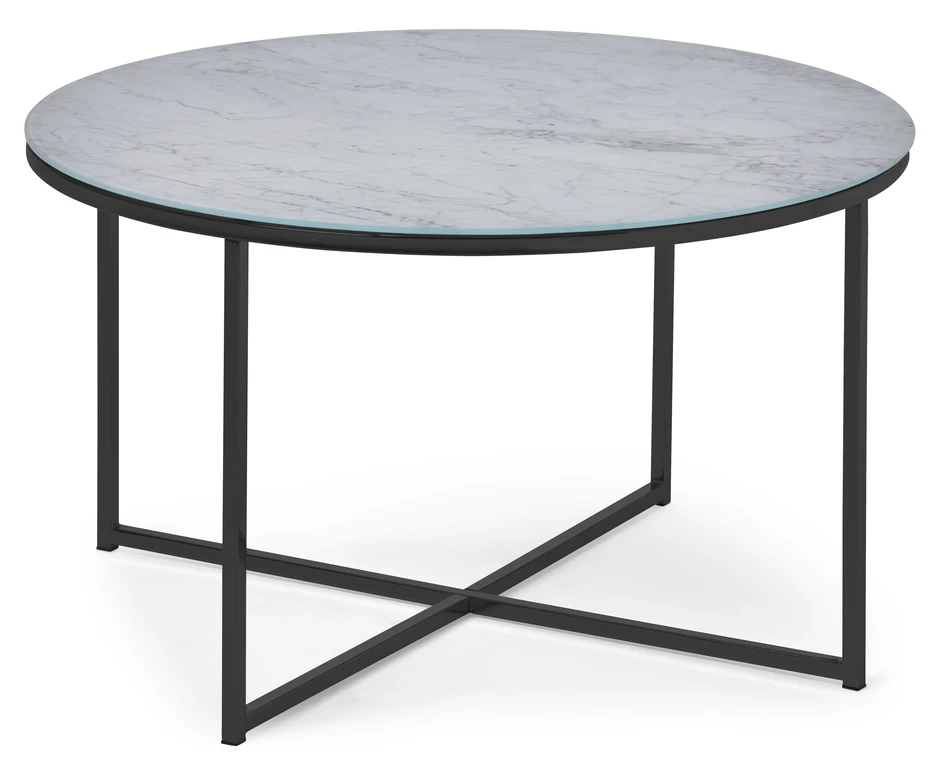 Sabina - Soffbord, Ø 80 cm - Svart