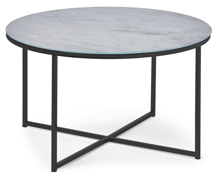 Sabina - Soffbord, Ø 80 cm - Svart