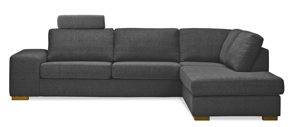 Sit Down - 3-sits soffa med divan höger, C1-komfort - Svart