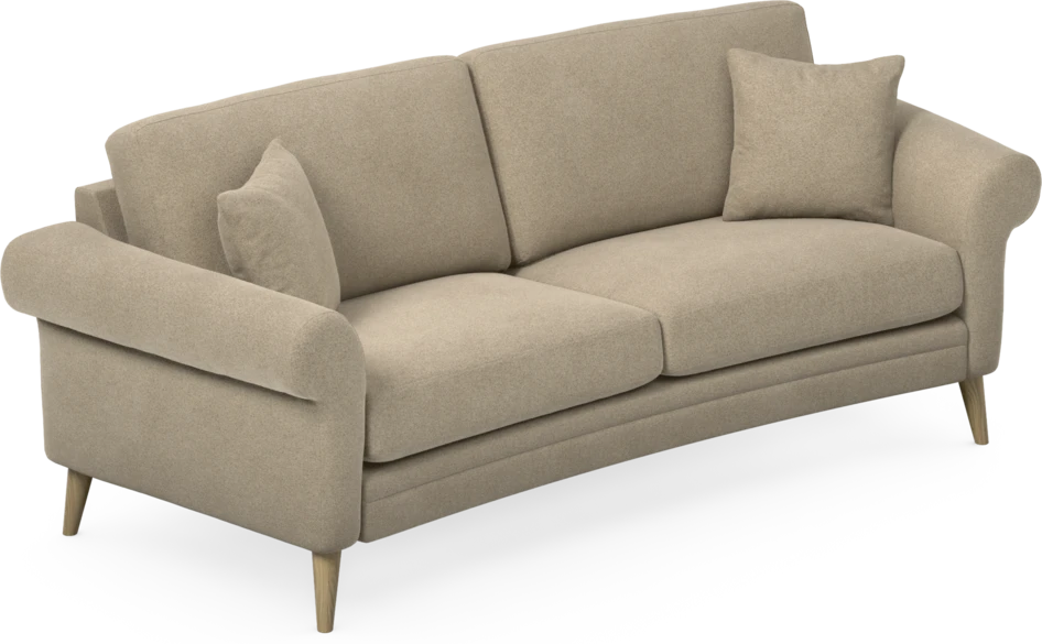 Eden - 2,5-sits soffa svängd - Beige