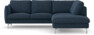 Madison Lux - 2-sits soffa med divan höger - Blå