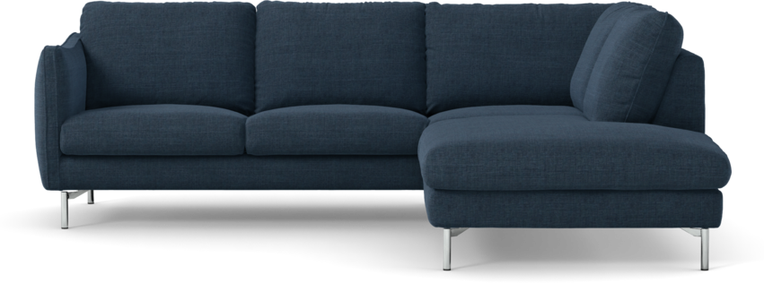 Madison Lux - 2-sits soffa med divan höger - Blå