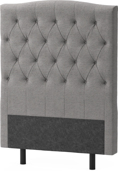 Delux Välvd - Sänggavel, 90-210 cm - Grå