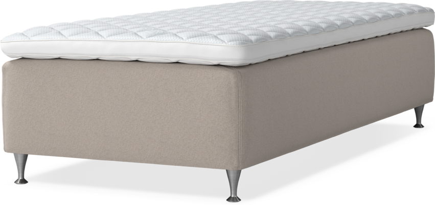 Delux Dream - Ramsäng, enkelsäng med bäddmadrass - Beige