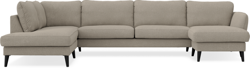 Bridge - 3-sits soffa med divan vänster och schäslong höger - Beige