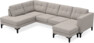 Rio - 3-sits soffa med divan vänster och schäslong höger - Beige
