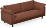Cherrie - 3-sits soffa, hel dyna, fast klädsel - Orange