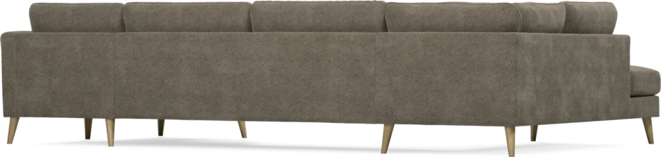 Bridge - 3-sits soffa med divan vänster och schäslong höger - Brun