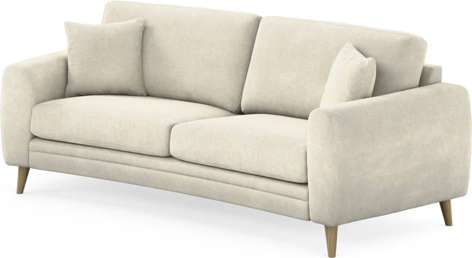 Eden - 2,5-sits soffa svängd - Vit