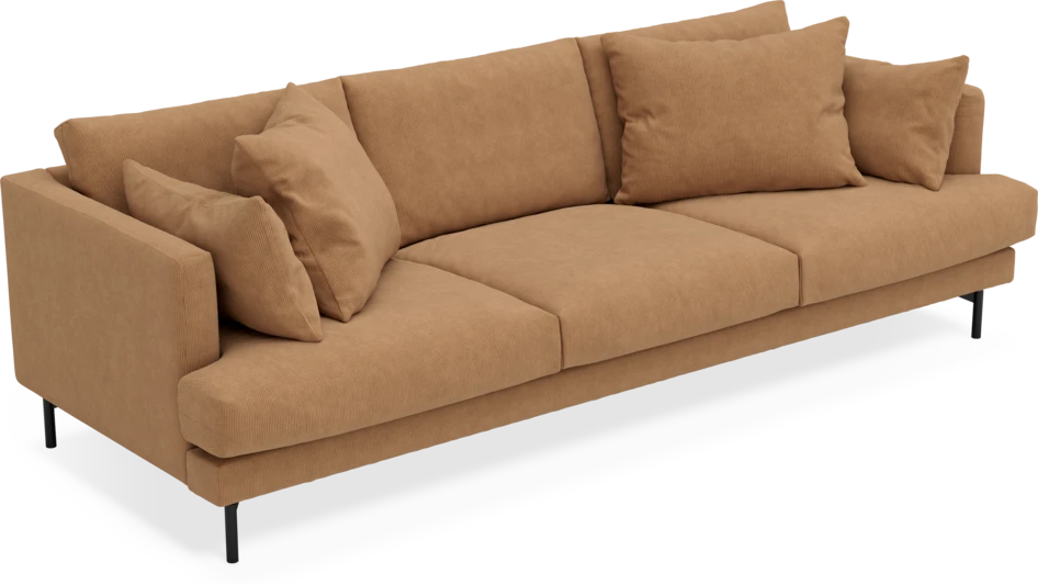 Harper - 4-sits soffa - Gul