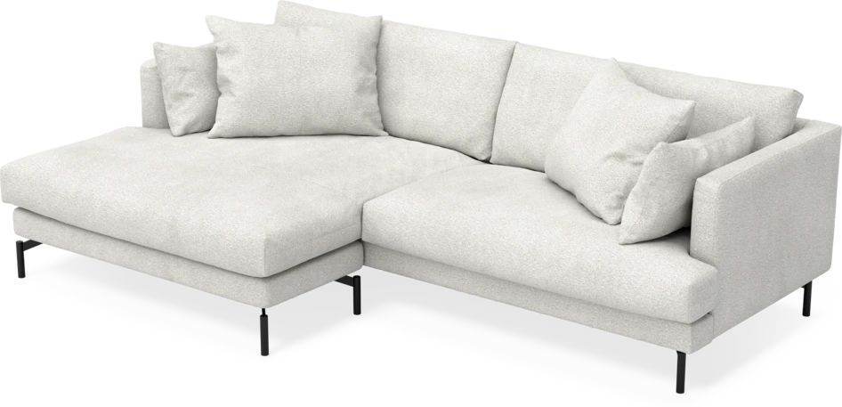 Harper - 4-sits med schäslong XL vänster - Vit