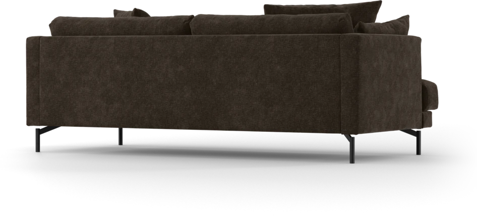 Harper - 3-sits soffa, hel dyna - Brun