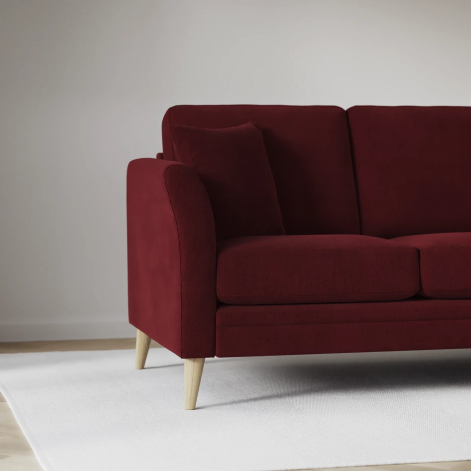 Eden - 3-sits soffa - Röd