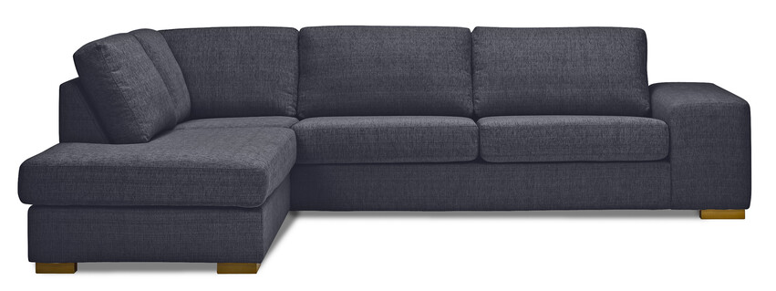 Sit Down - 3-sits soffa med divan vänster - Svart