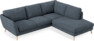 Madison Lux - 2-sits soffa med divan höger - Vit