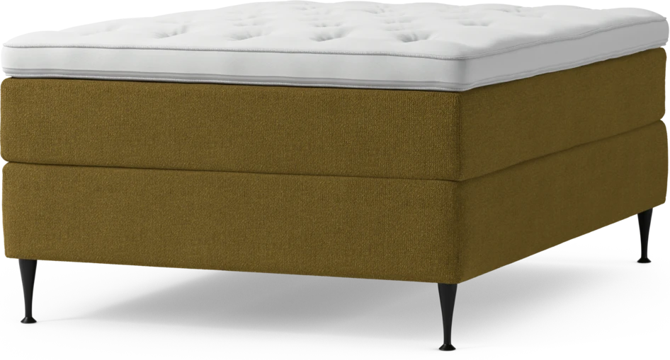 Delux Exclusive - Kontinentalsäng, enkelsäng 140 cm med bäddmadrass och sängben