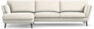 Madison Lux - 3-sits soffa med schäslong vänster - Vit