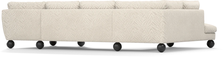 Madison Lux - 2-sits soffa med divan vänster och schäslong höger - Vit