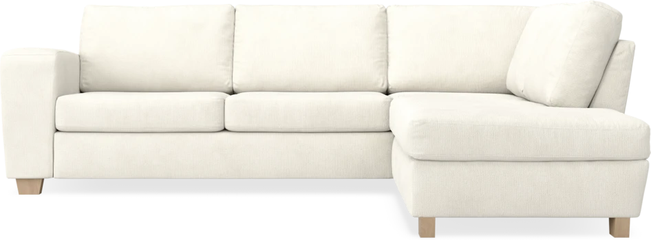 Friday - 2,5-sits soffa med divan höger - Vit