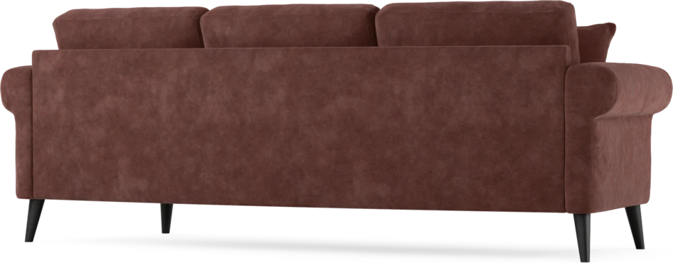 Eden - 3-sits soffa svängd - Röd