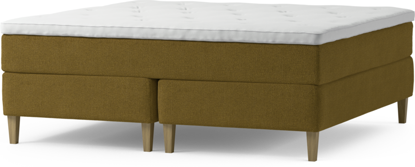 Delux Exclusive - Kontinentalsäng, dubbelsäng med bäddmadrass och sängben