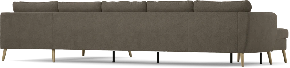 County - 4-sits soffa med schäslong vänster och divan höger - Brun