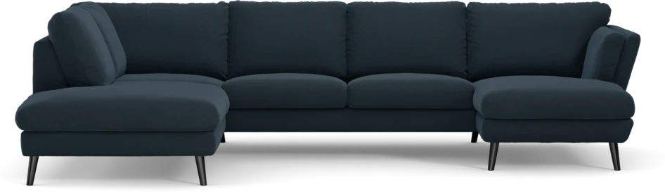 Madison Lux - 2-sits soffa med divan vänster och schäslong höger - Blå
