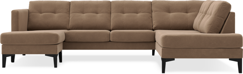 Rio - 3-sits soffa med schäslong vänster och divan höger - Beige
