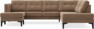 Rio - 3-sits soffa med schäslong vänster och divan höger - Beige