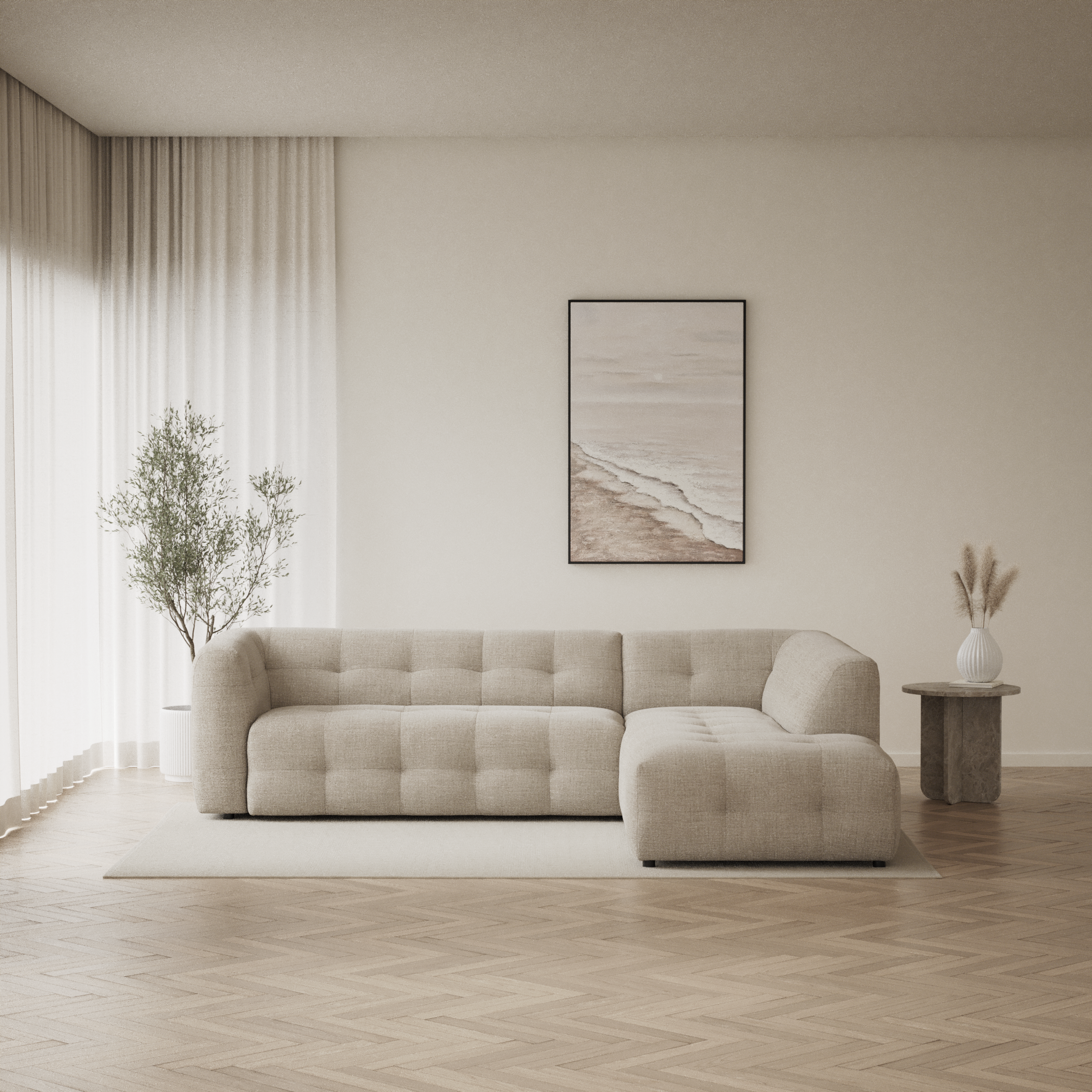 Bella - 3-sits soffa med divan höger - inspiration