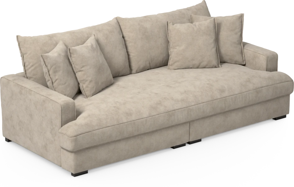 Rossi - 3-sits soffa, hel dyna - Beige
