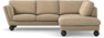 Madison - 2-sits soffa med divan höger - Beige