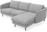 Madison Lux - 2-sits soffa med schäslong höger - Grå