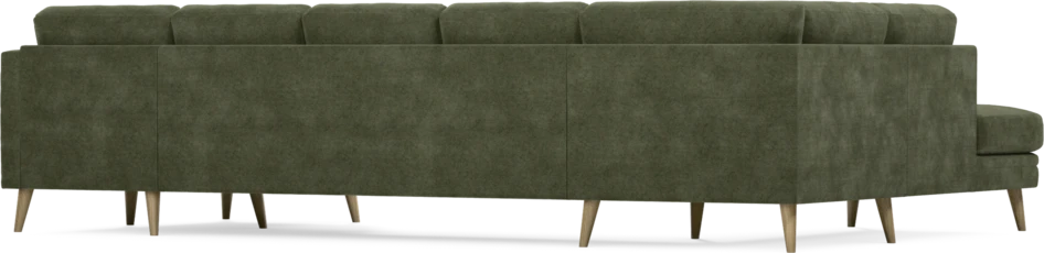Eden - 3-sits soffa med divan vänster och schäslong höger - Grön