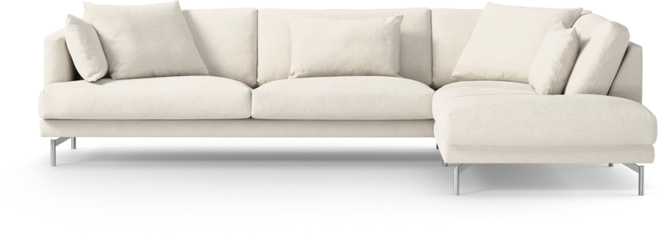 Harper - 3-sits soffa med divan höger - Vit