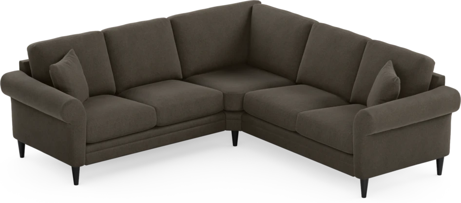 Eden - Hörnsoffa, 2+2-sits - Brun