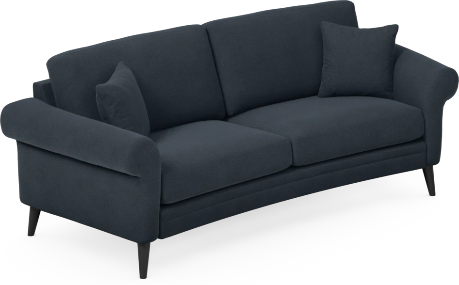 Eden - 2,5-sits soffa svängd - Blå