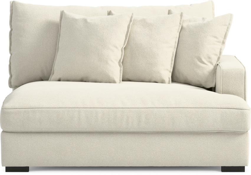 Rossi - 2-sits med armstöd höger - Vit