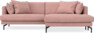 Harper - 4-sits med schäslong XL höger - Rosa