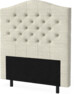 New York välvd - Sänggavel, 90-210 cm - Beige