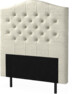 New York välvd - Sänggavel, 90-210 cm - Beige
