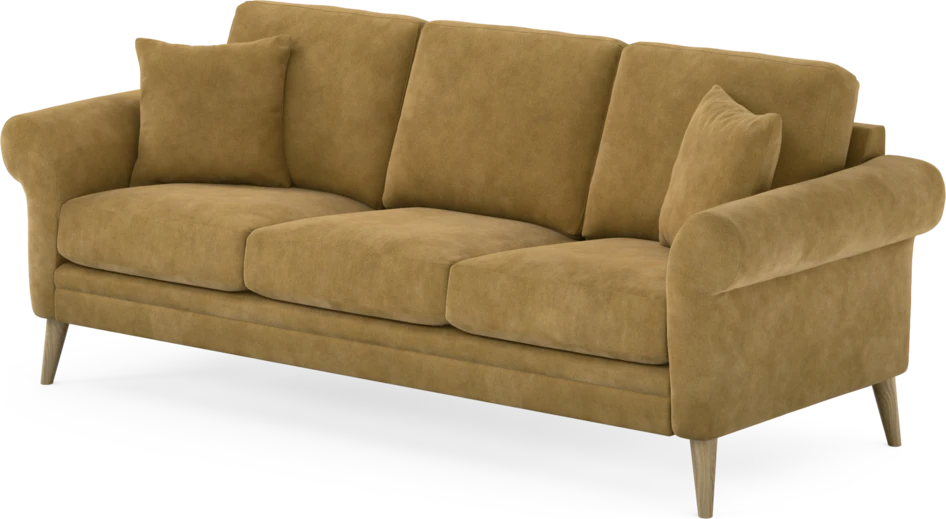 Eden - 3-sits soffa - Gul