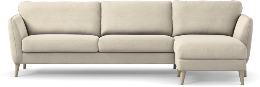 Bridge - 3-sits soffa med schäslong höger - Beige