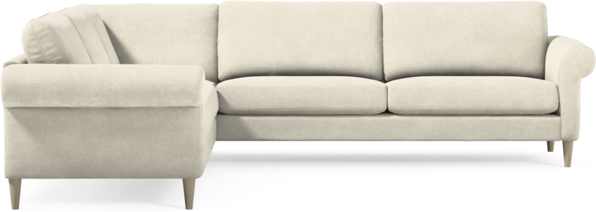 Bridge - Hörnsoffa, 2+3-sits - Vit