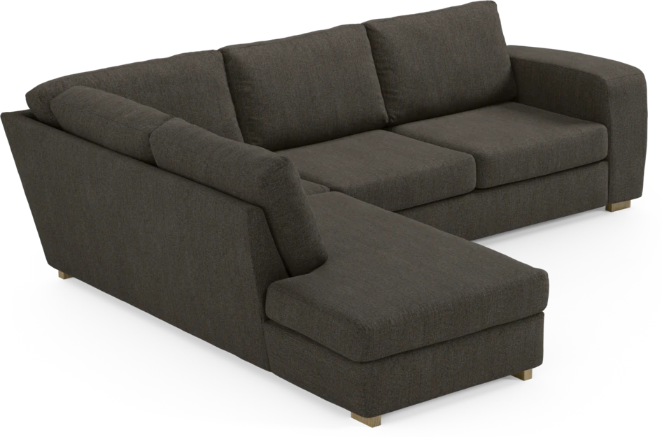 Friday - 2,5-sits soffa med divan vänster - Brun