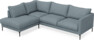 Impression Delux - 3-sits soffa med divan vänster - Blå