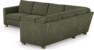 Friday - Hörnsoffa, 3+2-sits - Grön